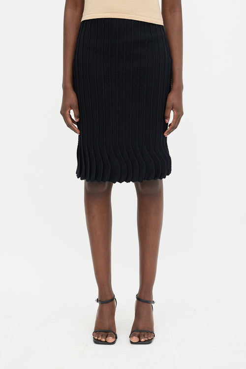 Valentino Winter 2008 Wool Gore Skirt