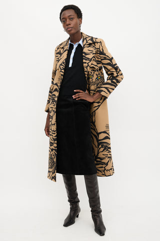 Valentino Wool Printed Coat