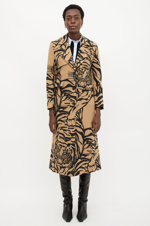 Valentino Wool Printed Coat