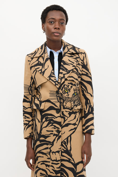 Valentino Wool Printed Coat
