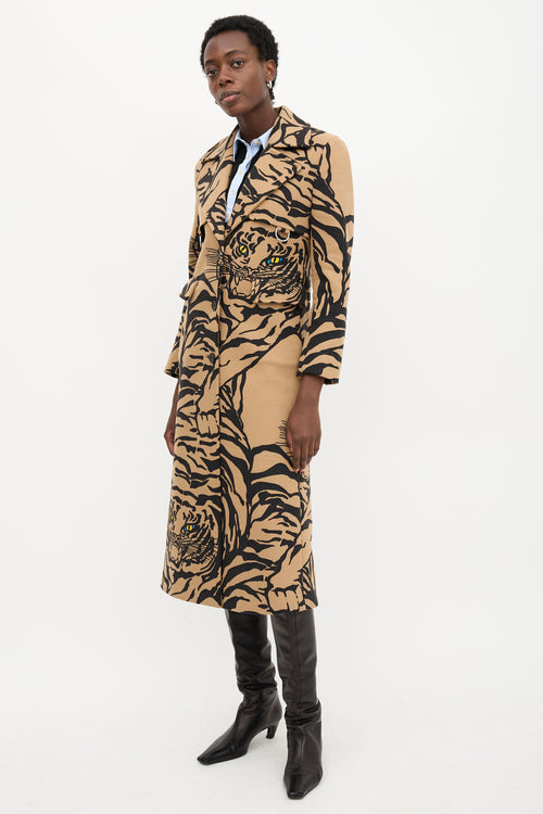 Valentino Wool Printed Coat