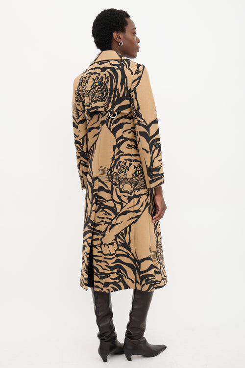 Valentino Wool Printed Coat