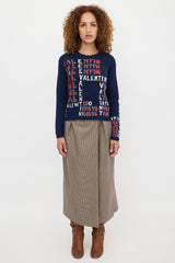 Valentino Wool & Cashmere Logo Sweater