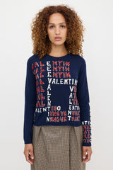 Valentino Wool & Cashmere Logo Sweater