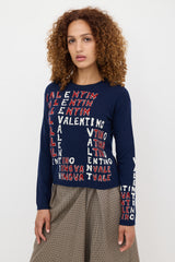 Valentino Wool & Cashmere Logo Sweater