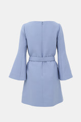 Valentino Wool & Silk Belted Shift Dress