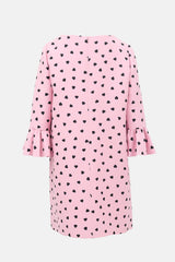 Valentino Wool & Silk Heart Shift Dress