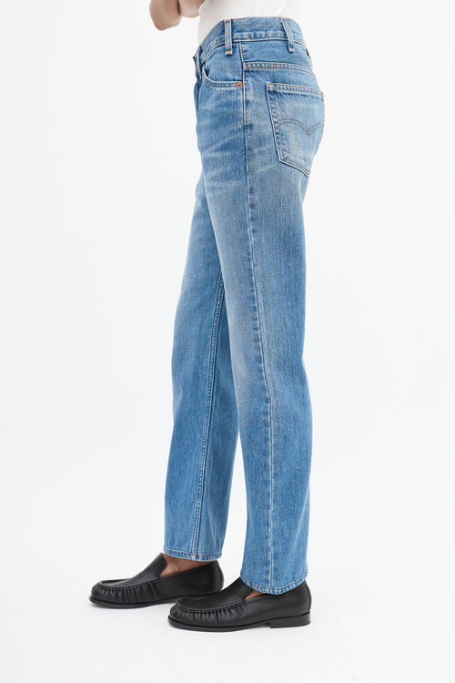 Valentino X Levi's Medium Wash 517 Jeans