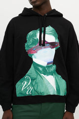 Valentino X Undercover Black & Multicolour UFO Logo Hoodie