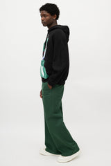 Valentino X Undercover Black & Multicolour UFO Logo Hoodie