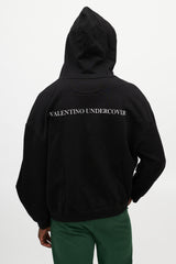 Valentino X Undercover Black & Multicolour UFO Logo Hoodie