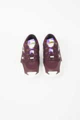 Valentino X Undercover Burgundy & White Climbers Sneaker