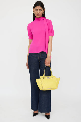 Valentino Rockstud Trapeze Tote