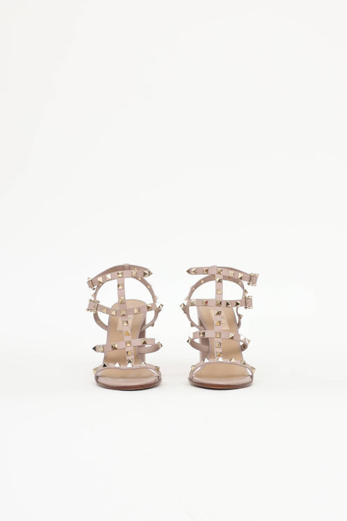 Valentino Rockstud Caged Sandal