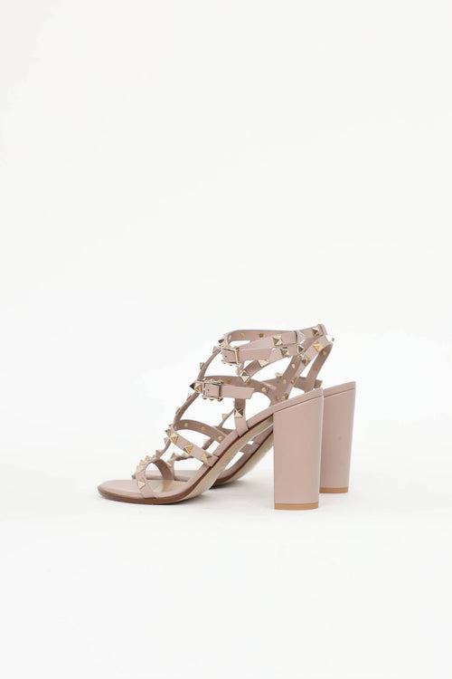 Valentino Rockstud Caged Sandal