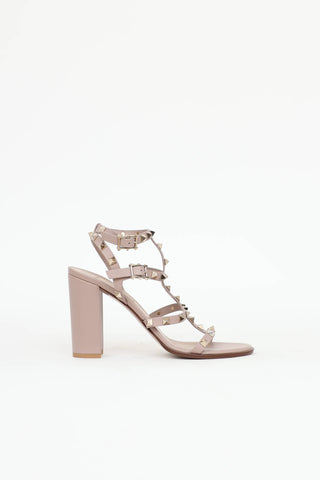 Valentino Rockstud Caged Sandal