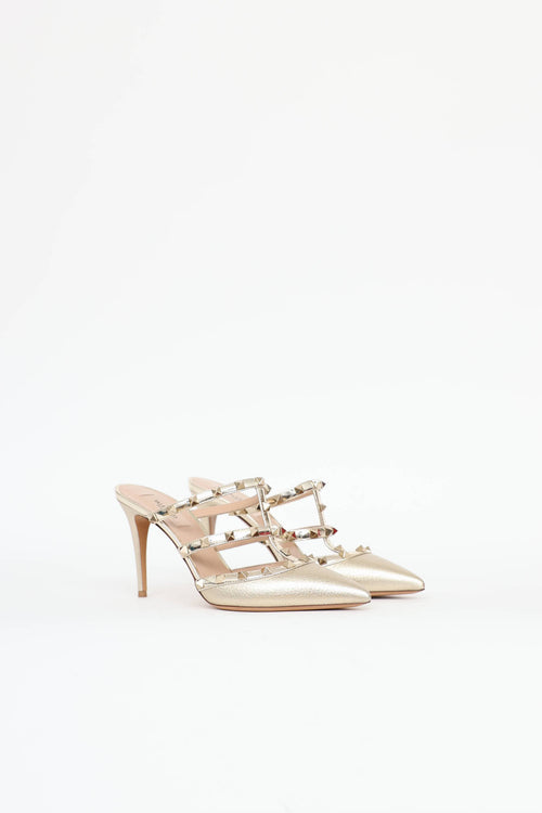 Valentino Rockstud Caged Mule