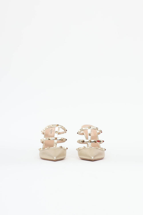 Valentino Rockstud Caged Mule