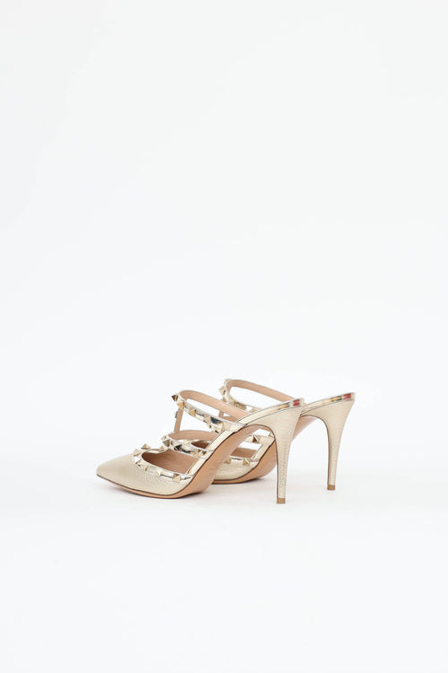 Valentino Rockstud Caged Mule
