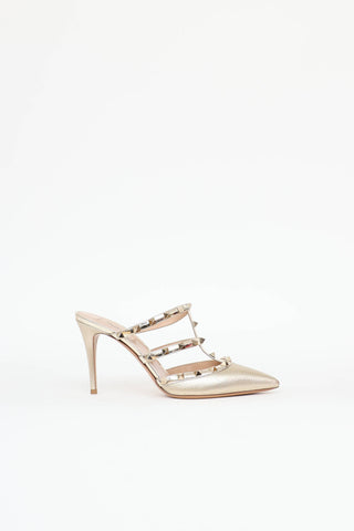 Valentino Rockstud Caged Mule