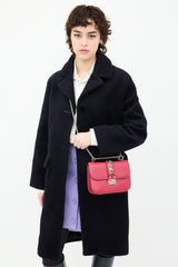 Valentino Leather Glam Lock Rockstud Bag