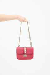 Valentino Leather Glam Lock Rockstud Bag