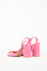 Valentino Pink Patent Leather Rockstud Heel