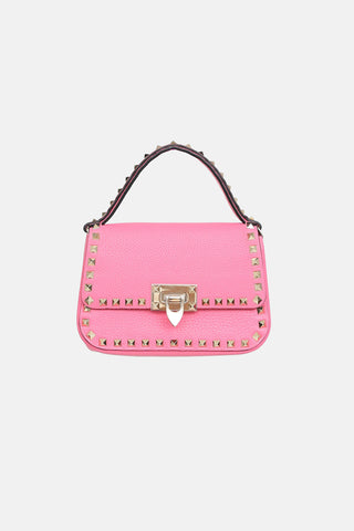 Valentino Rockstud Top Handle Bag