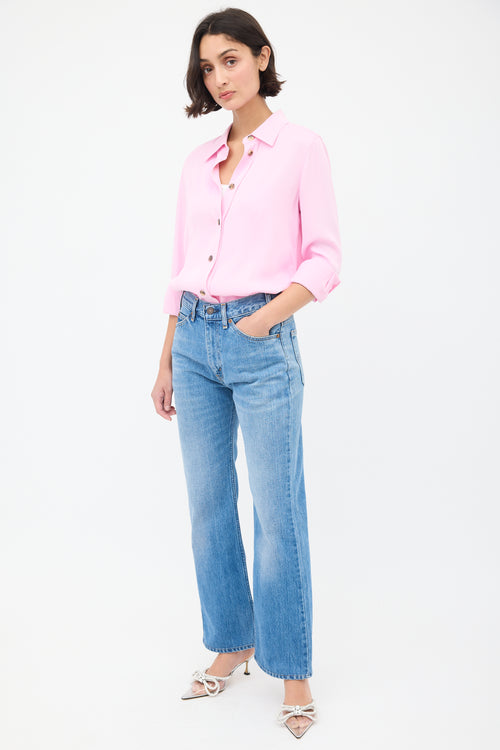 Valentino X Levi's Light Wash High Waisted Jeans