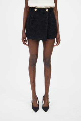 Red Valentino Black Wool Skort