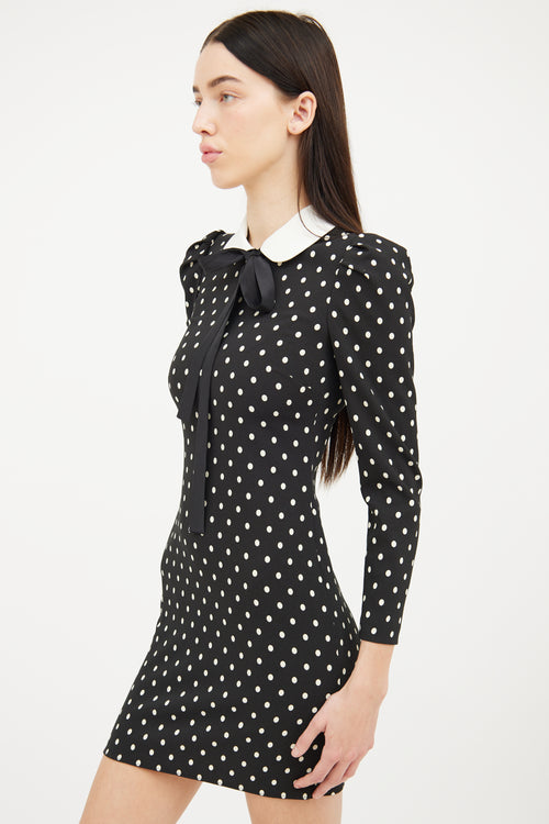 Red Valentino Cream & Black Polka Dot Dress