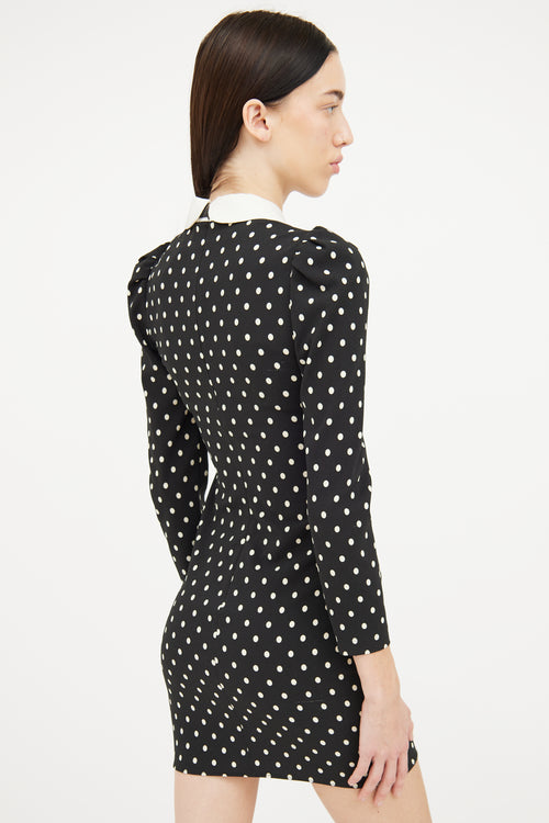 Red Valentino Cream & Black Polka Dot Dress