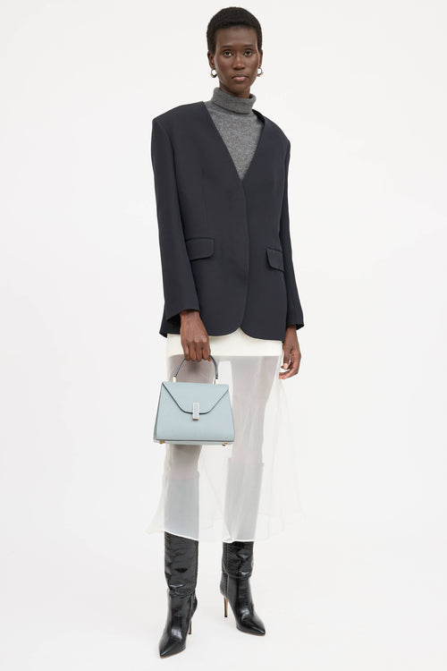 Valextra Mini Iside Leather Bag