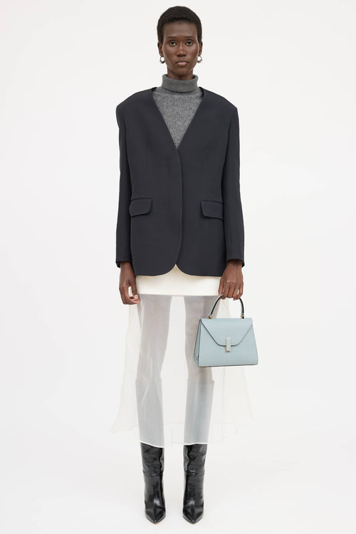 Valextra Mini Iside Leather Bag