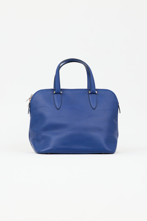 Valextra Leather Medium Bowling Bag