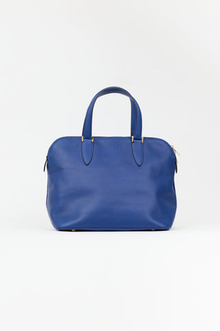 Valextra Leather Medium Bowling Bag