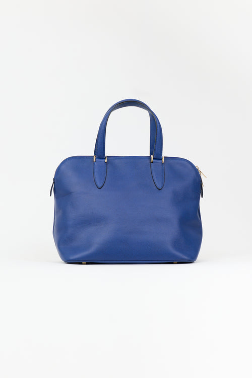 Valextra Leather Medium Bowling Bag