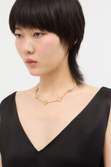Van Cleef & Arpels 18K Gold Vintage Alhambra 10 Motif Necklace