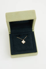 Van Cleef & Arpels 18K Yellow Gold Sweet Alhambra Pearl Necklace
