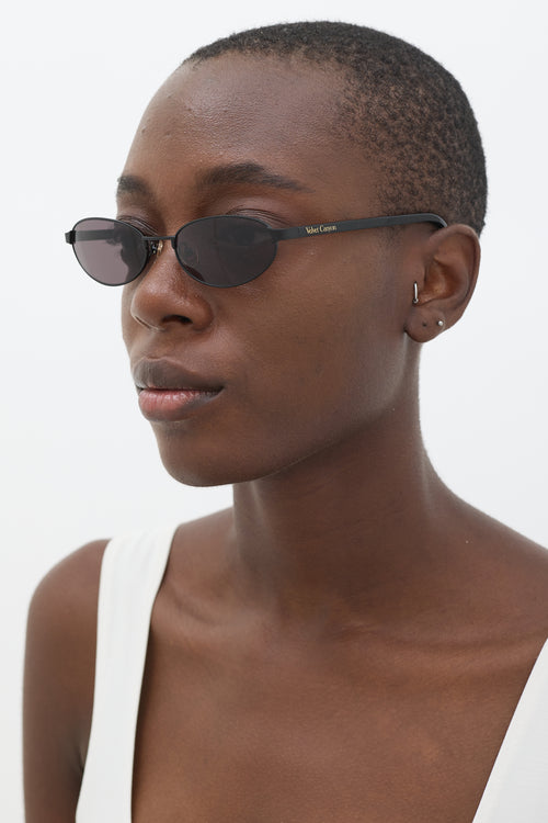 Velvet Canyon Black Musettes Oval Sunglasses