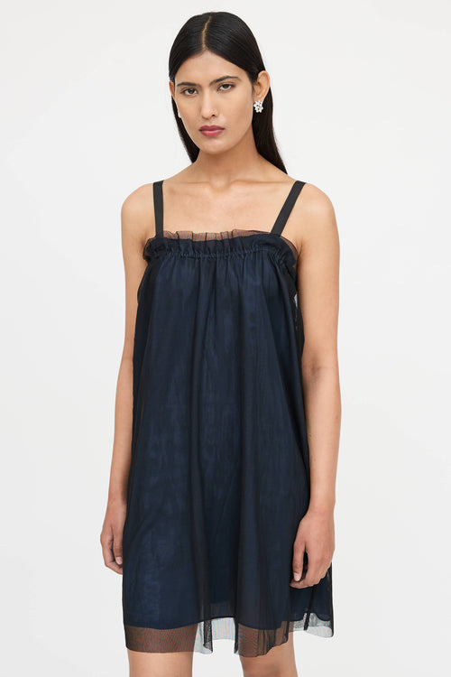 Vera Wang Mesh Mini Dress