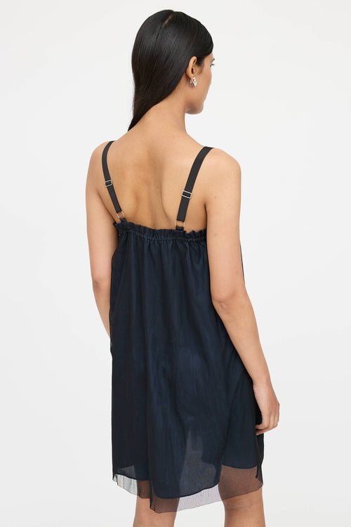 Vera Wang Mesh Mini Dress