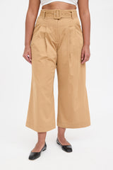 Veronica Beard Wide Leg Pleated Trouser