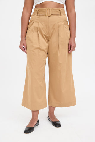 Veronica Beard Wide Leg Pleated Trouser
