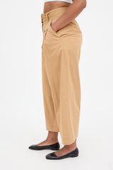Veronica Beard Wide Leg Pleated Trouser