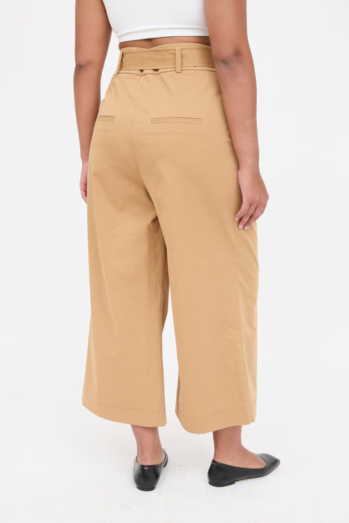 Veronica Beard Wide Leg Pleated Trouser