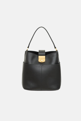 Veronica Beard Crest Lock Bucket Bag