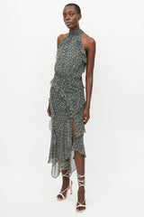 Veronica Beard Black & Multi Kailey Floral Ruffle Dress