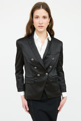Veronica Beard Double Breasted Satin Blazer