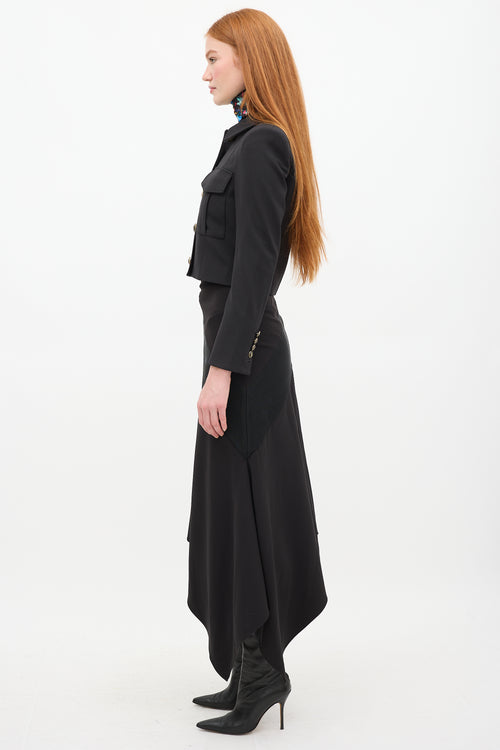 Veronica Beard Black Wool Fulham Jacket